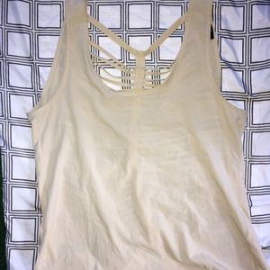Muscle tee with open design